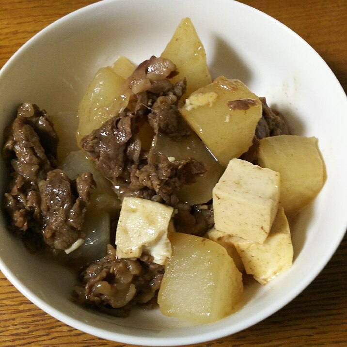 大根&豆腐&牛肉の煮物